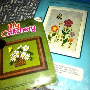 *SOLD* NEW-Vintage Crewel Embroidery